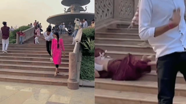viral-video-girl-falls-down-the-stairs-while-duo-continues-to-make-instagram-reel-in-public
